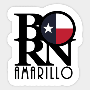 BORN Amarillo Texas Sticker